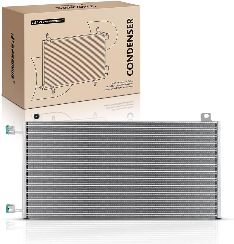 A-Premium مكثف تكييف الهواء A/C متوافق مع طرازات شيفروليه، جي إم سي وكاديلاك - سيلفرادو 1500، سوبربان 2500، تاهو، سييرا 3500، يوكون، إسكاليد، H2 - Image 1
